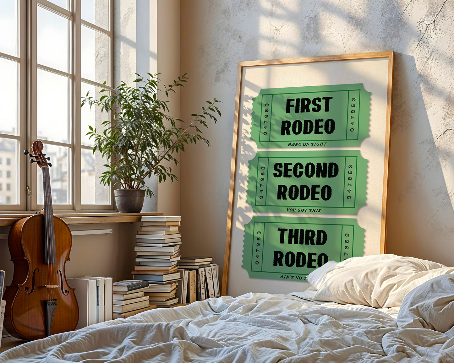 First Rodeo Ticket Art Print