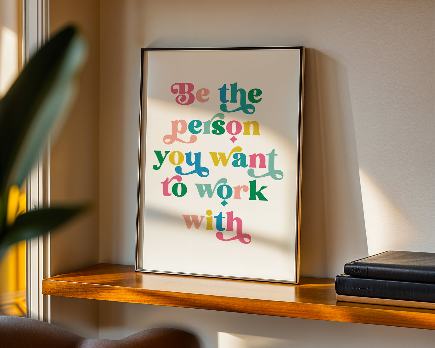 Custom Colourful Typography Print