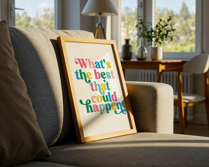 Custom Colourful Typography Print