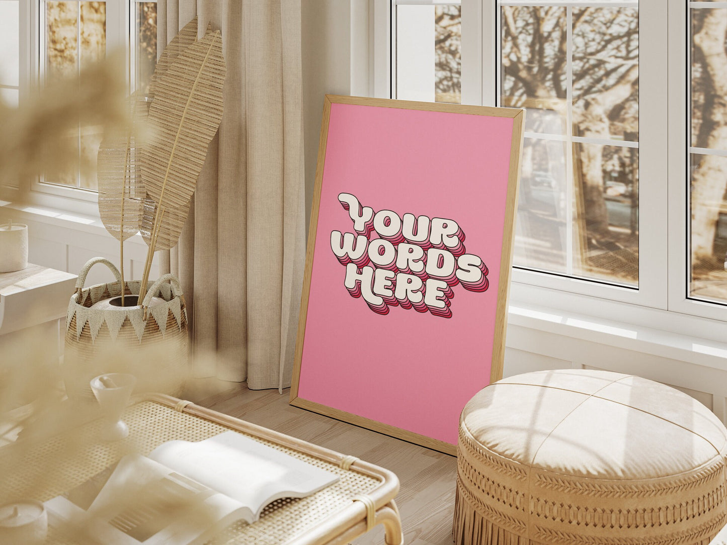 Personalised Quote Art | Custom Wall Print | Bespoke Typography Decor | Your Text In 3d