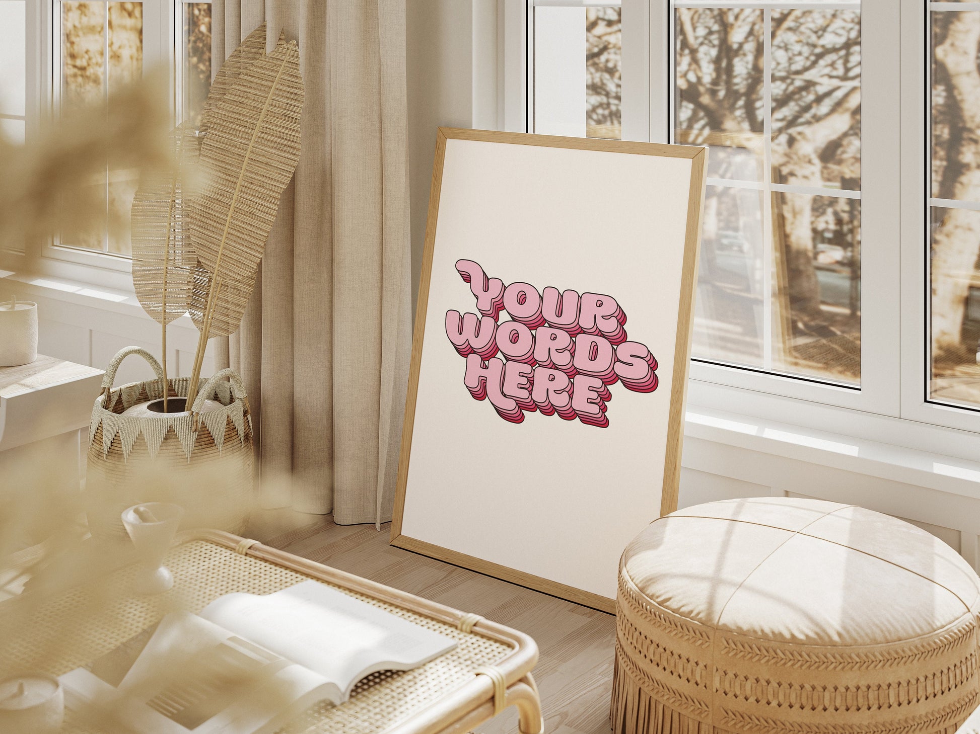 Personalised Quote Art | Custom Wall Print | Bespoke Typography Decor | Your Text In 3d