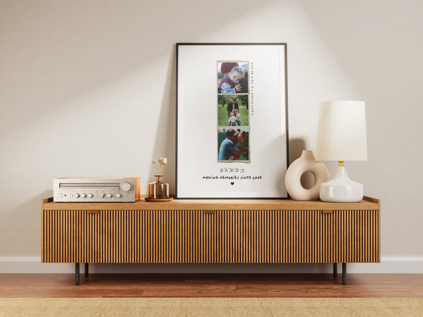 Personalised Dad Birthday Present | Unique Photo Gift | Polaroid | Filmstrip | Disposable | Custom Father's Day Photo Print