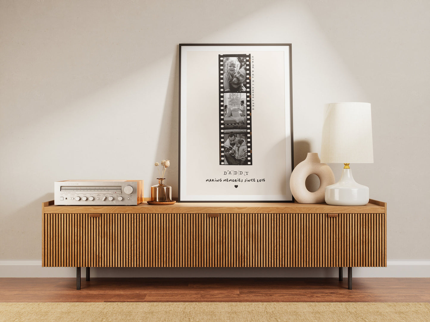 Personalised Dad Birthday Present | Unique Photo Gift | Polaroid | Filmstrip | Disposable | Custom Father's Day Photo Print