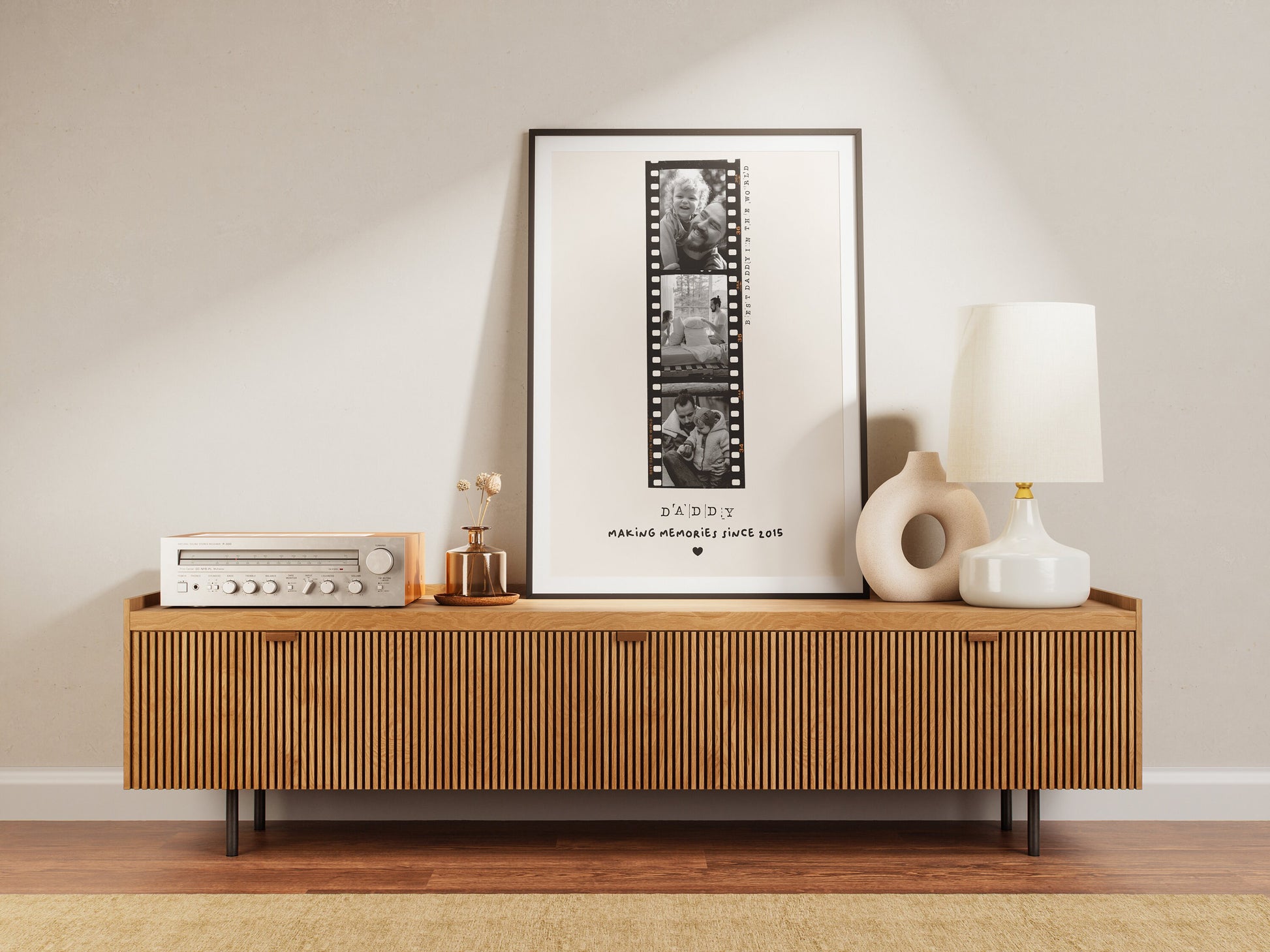 Personalised Dad Birthday Present | Unique Photo Gift | Polaroid | Filmstrip | Disposable | Custom Father's Day Photo Print