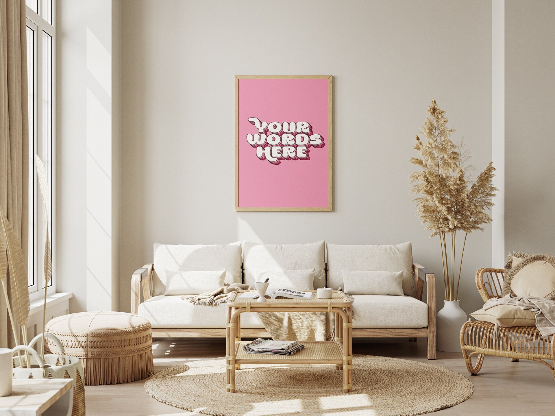 Personalised Quote Art | Custom Wall Print | Bespoke Typography Decor | Your Text In 3d