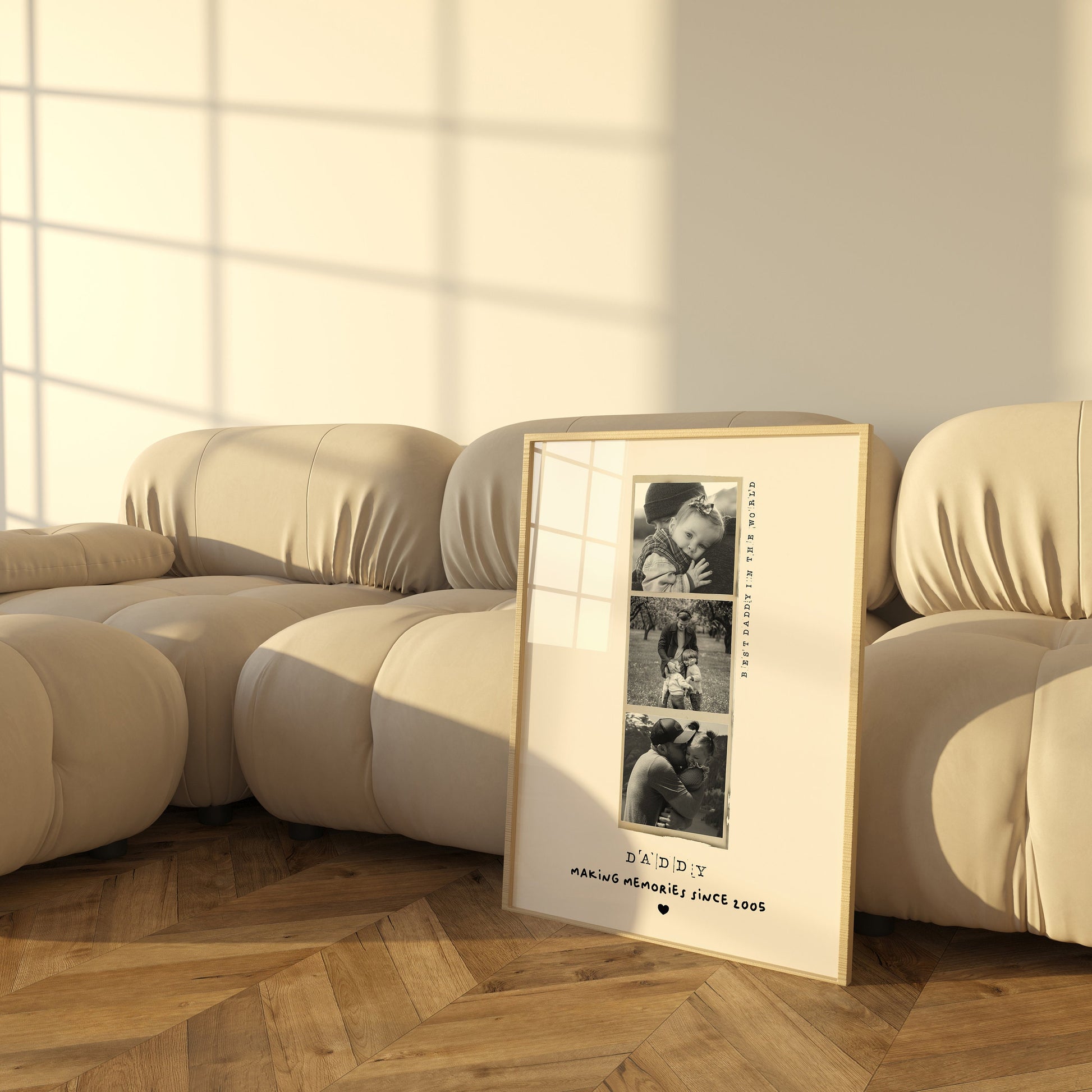 Personalised Dad Birthday Present | Unique Photo Gift | Polaroid | Filmstrip | Disposable | Custom Father's Day Photo Print