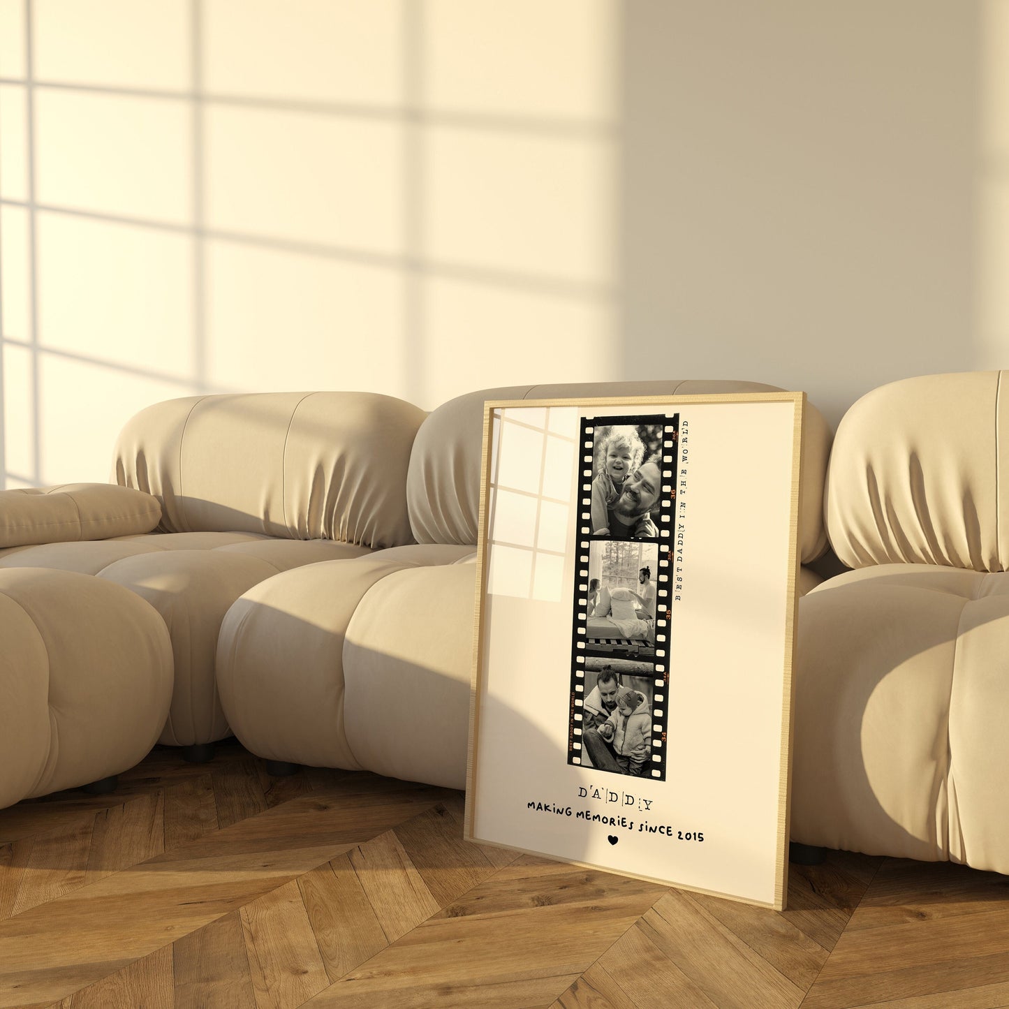 Personalised Dad Birthday Present | Unique Photo Gift | Polaroid | Filmstrip | Disposable | Custom Father's Day Photo Print