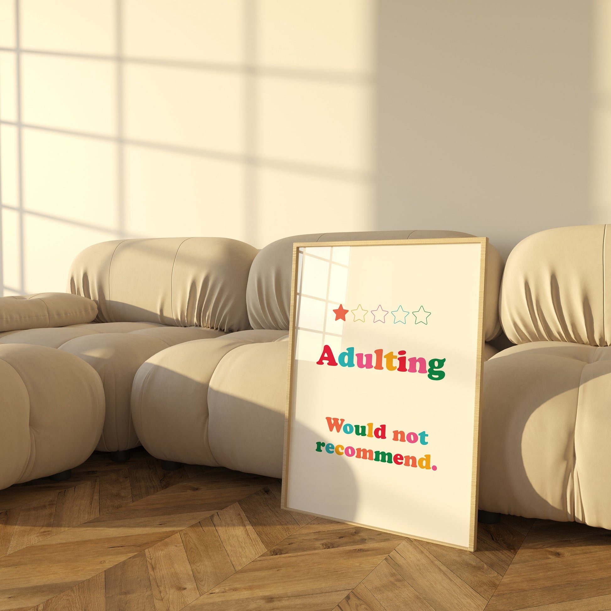 Adulting 1 Star Review Poster