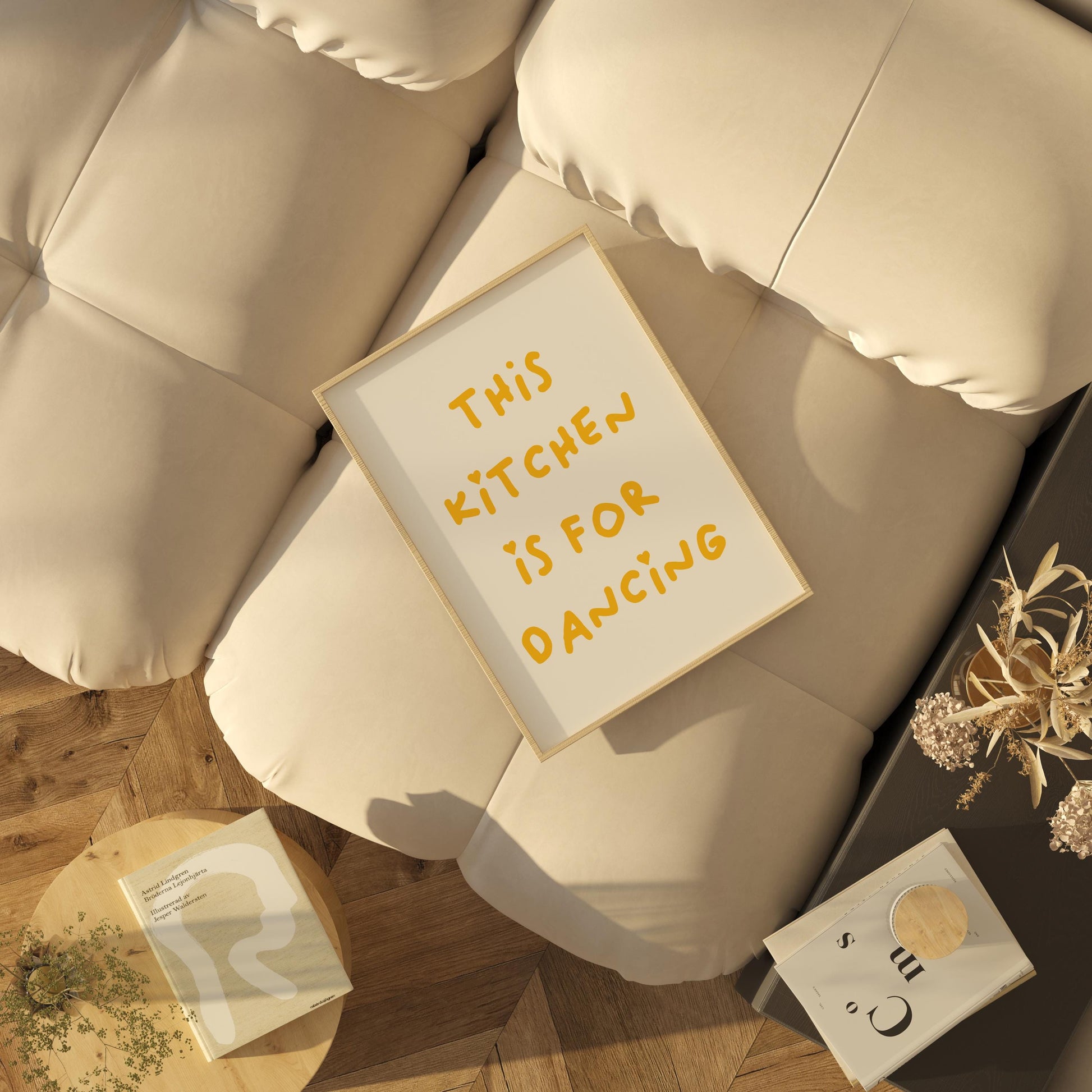 This Kitchen Is For Dancing Art Print Minimalist Heart Print Red Chef Art Print Aesthetic Kitchen Decor