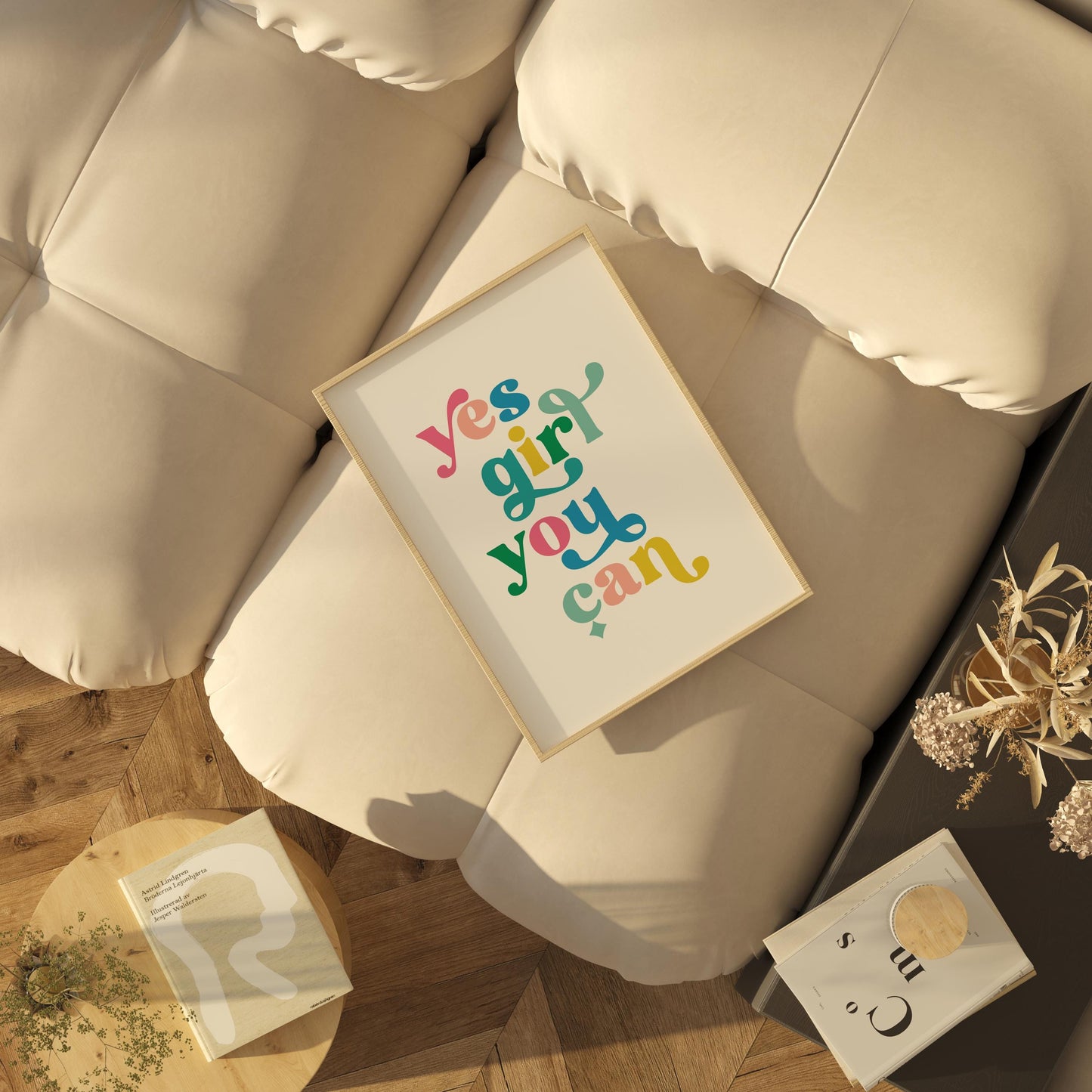 Custom Colourful Typography Print