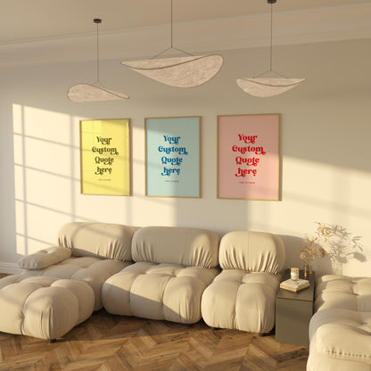 Custom Typography Print, Personalised Quote Wall Art, Custom Text Poster, Aesthetic Home Decor, Bedroom Gallery Print