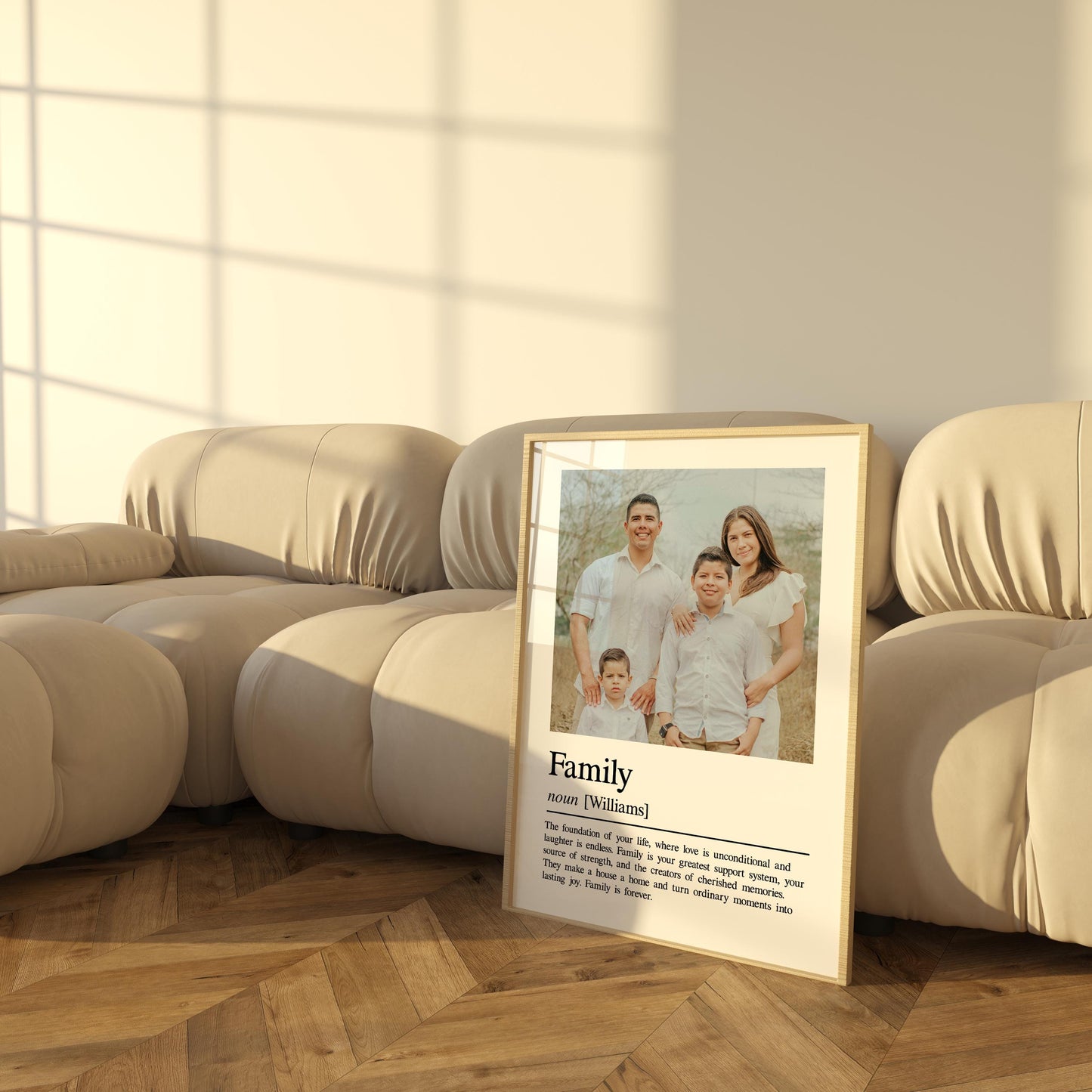 Family Definition Print | Personalised Wall Art | Heartwarming Gift for Loved Ones