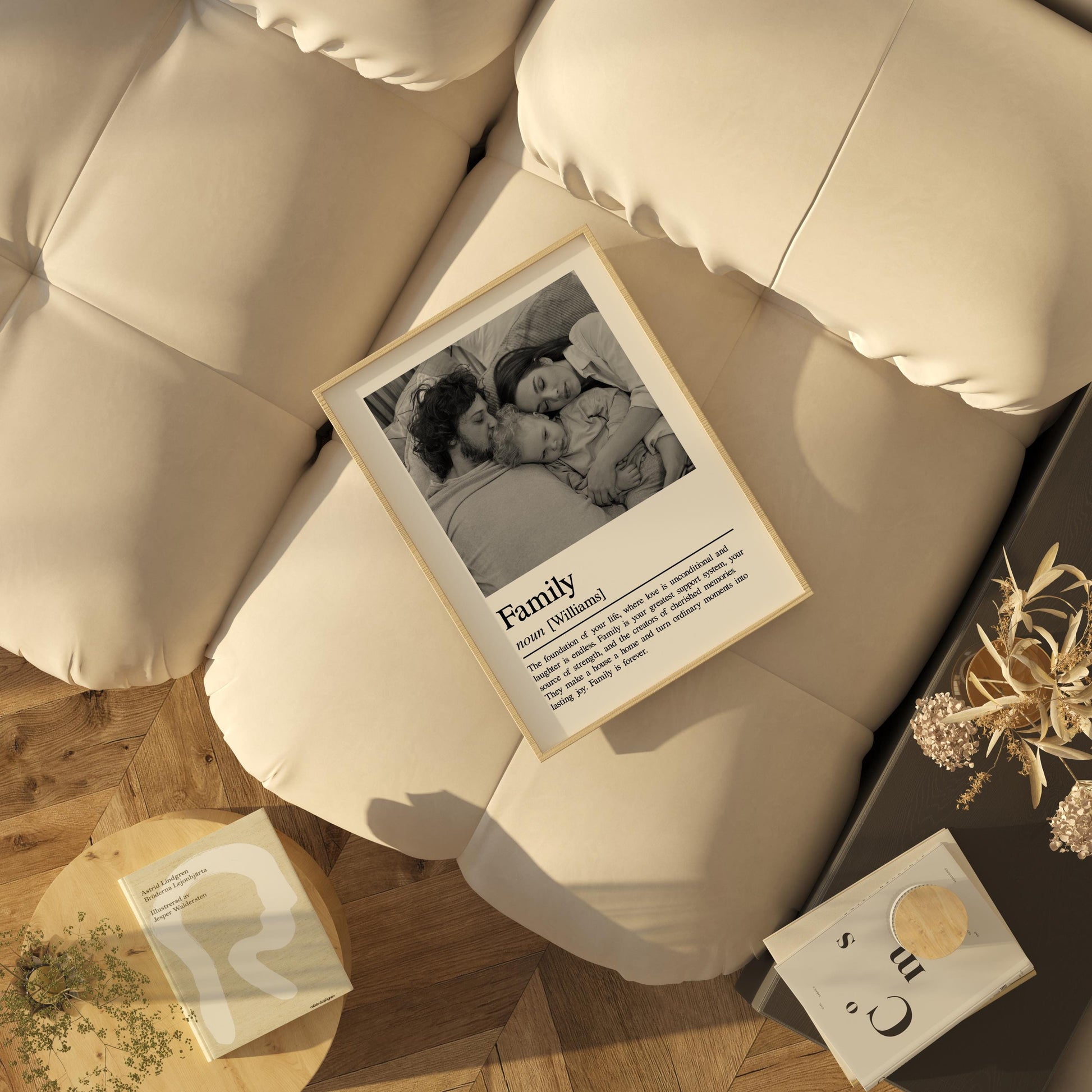 Family Definition Print | Personalised Wall Art | Heartwarming Gift for Loved Ones