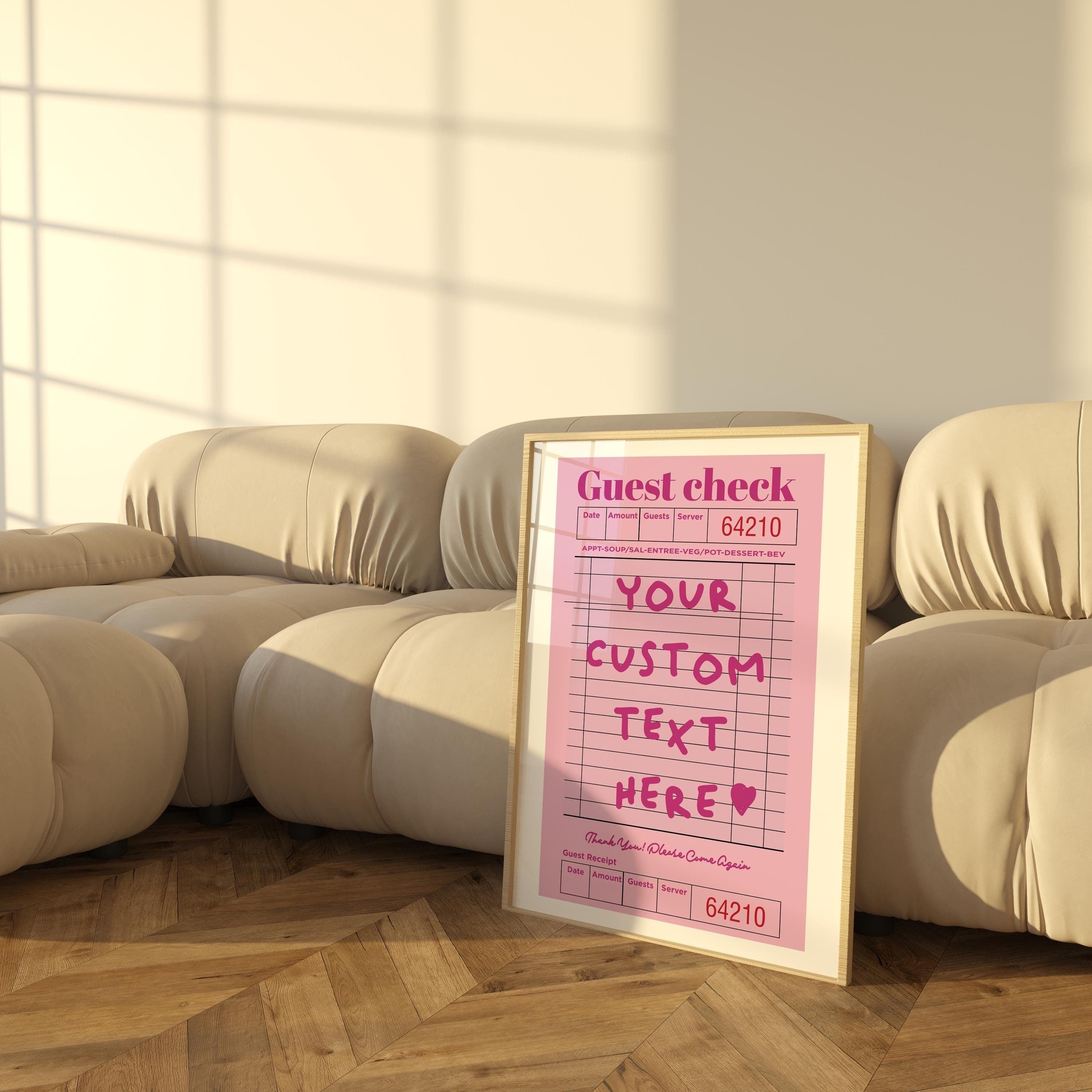 Custom Guest Check – Iconic Poster Club