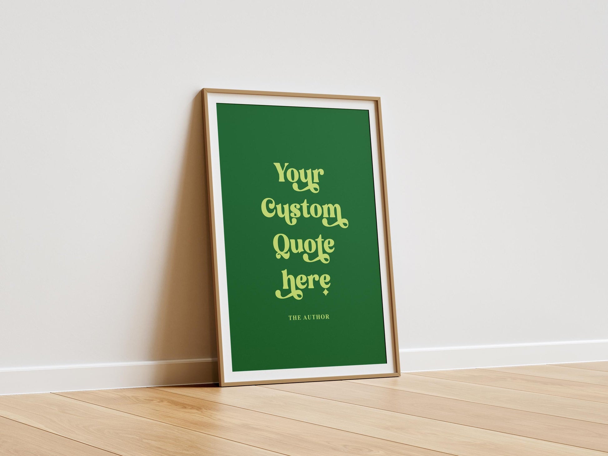 Custom Typography Print