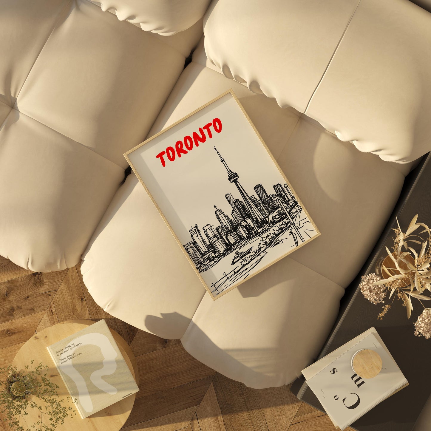 Toronto Skyline Print | Black & White Cityscape Art | Minimalist Travel Poster | Toronto Wall Decor | Modern Architecture Sketch