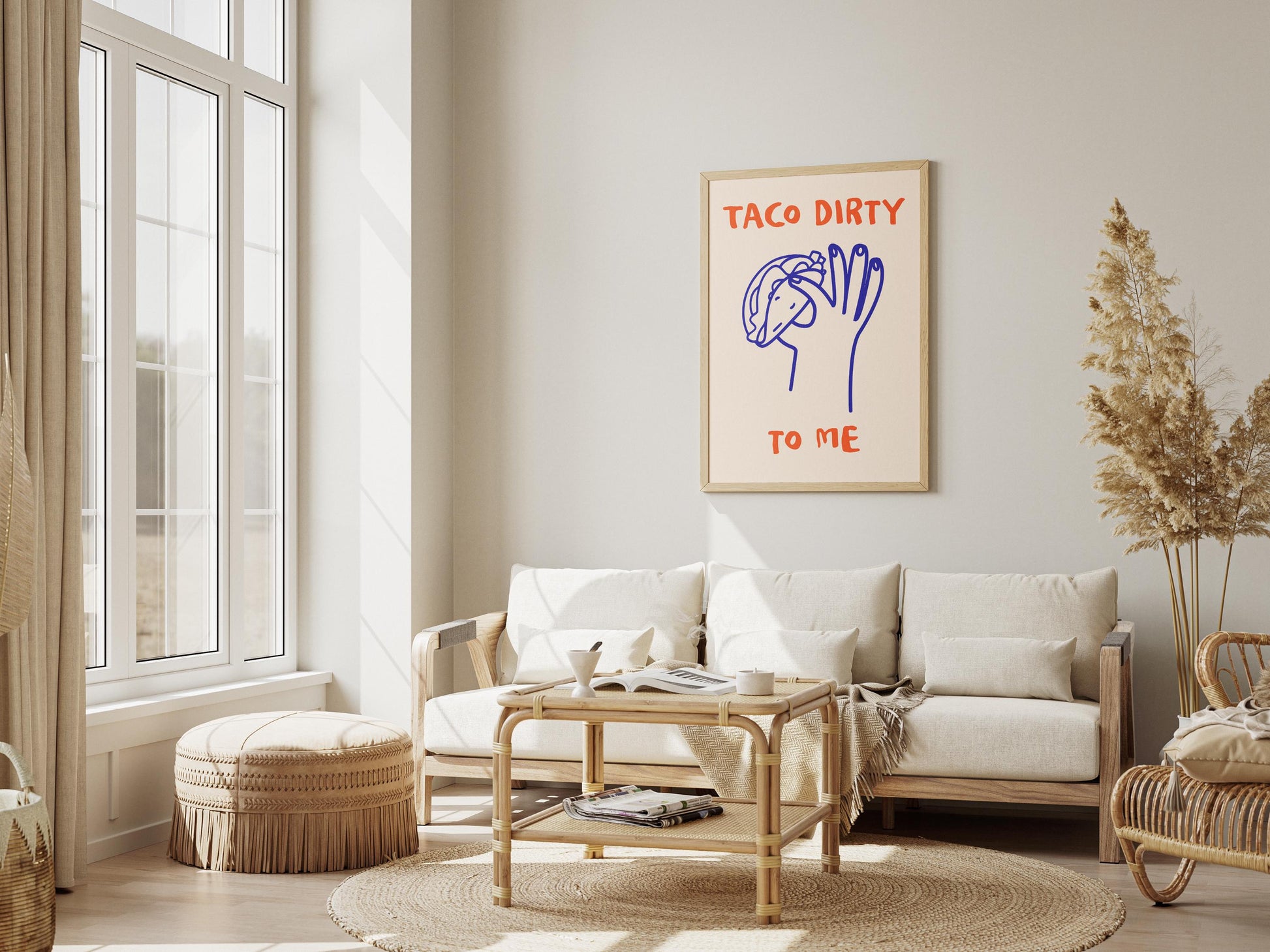 Taco Dirty to Me | Funny Taco Wall Art | Mexican Food Lover Print | Quirky Kitchen Decor | Digital Download | Instant Print