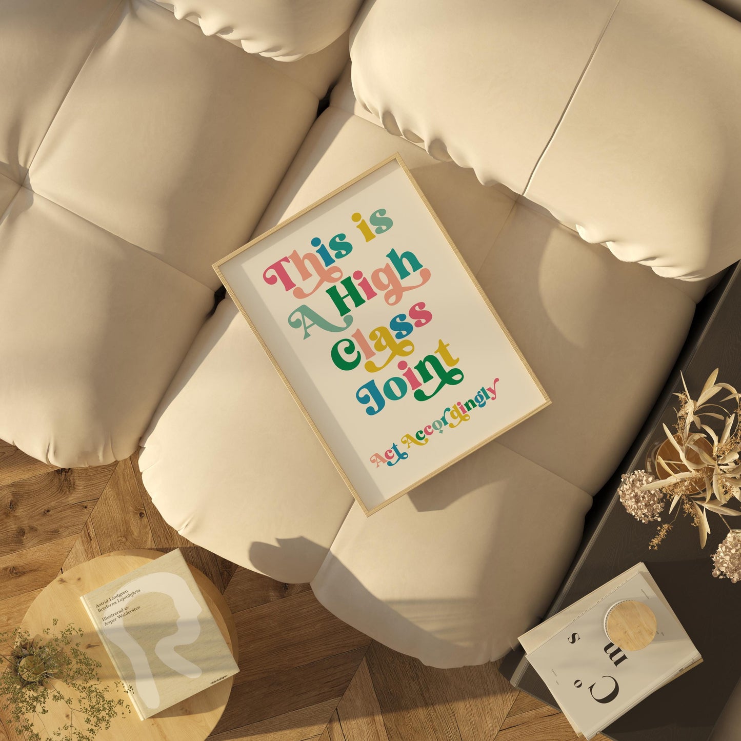 This is a High Class Joint Art Print, Western Decor, Digital Download, Funny Wall Art for Entryway Decor