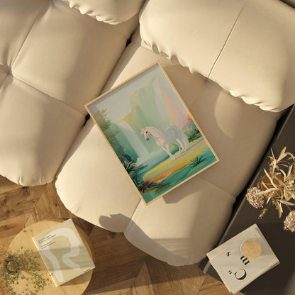 Unicorn Printable Art, Fantasy Wall Decor, Digital Download for Kids Room, Whimsical Nursery Artwork, Cute Unicorn Print