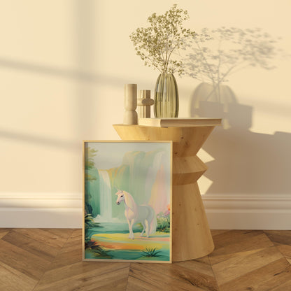 Unicorn Printable Art, Fantasy Wall Decor, Digital Download for Kids Room, Whimsical Nursery Artwork, Cute Unicorn Print