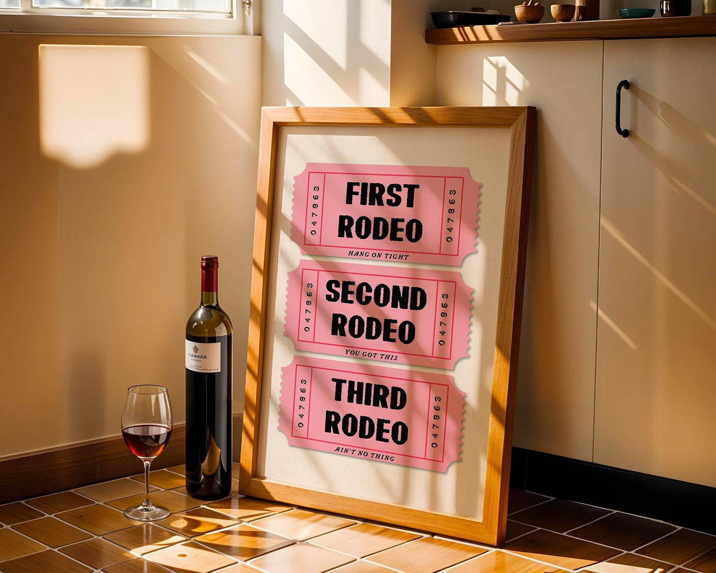 First Rodeo Ticket Art Print