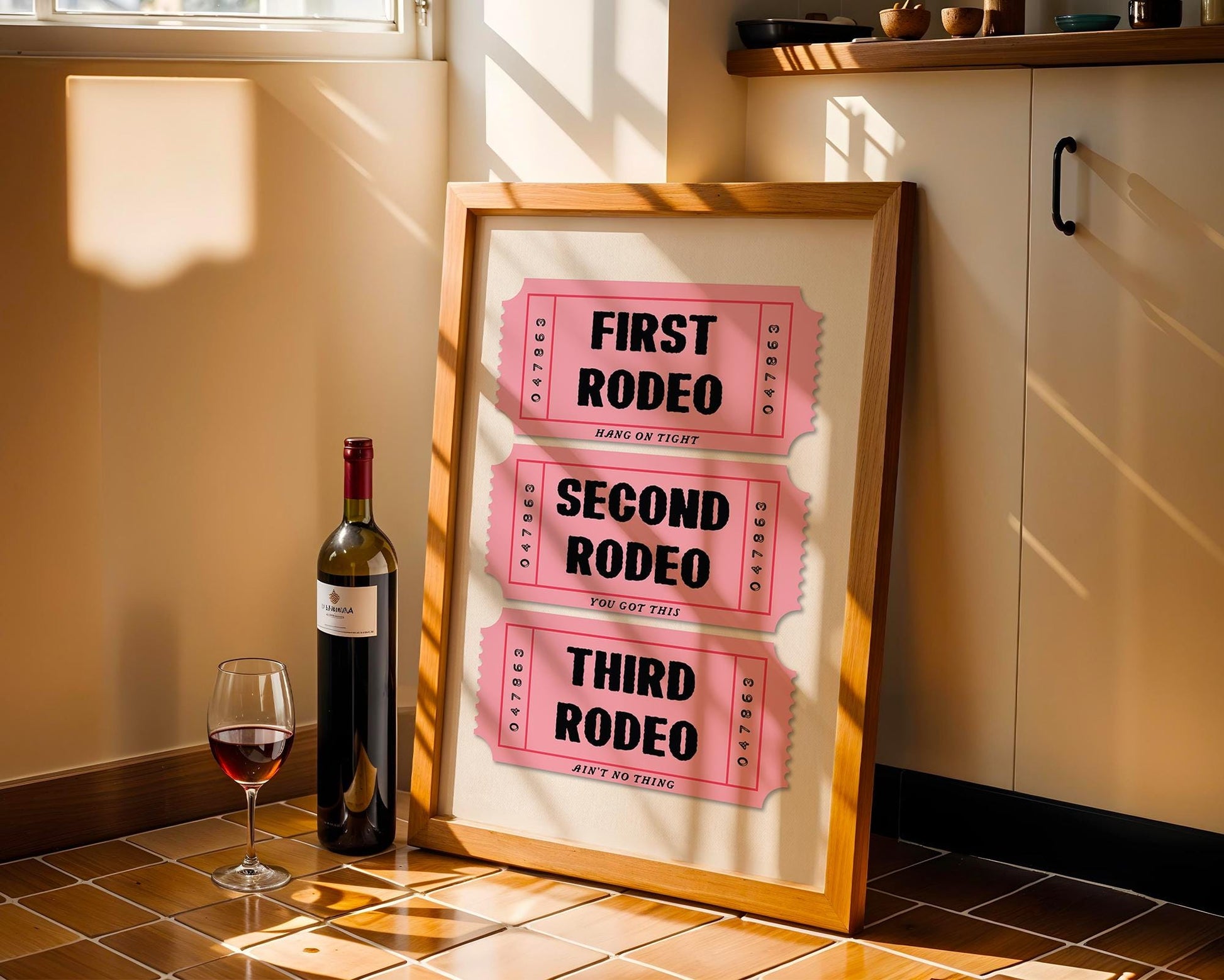 First Rodeo Ticket Art Print