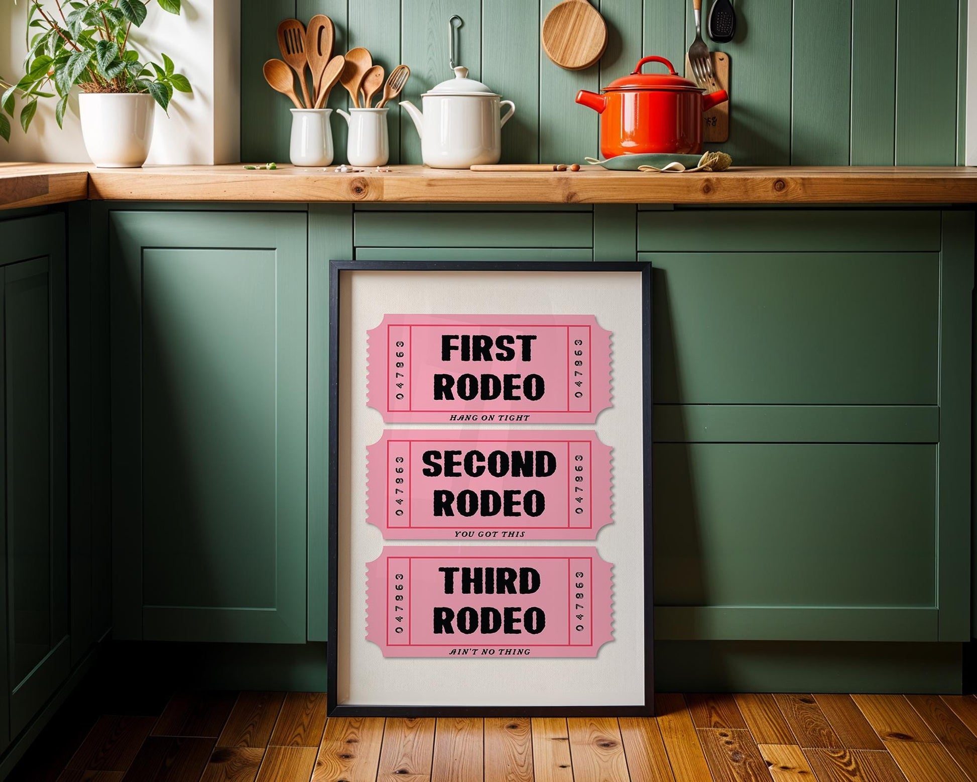 First Rodeo Ticket Art Print