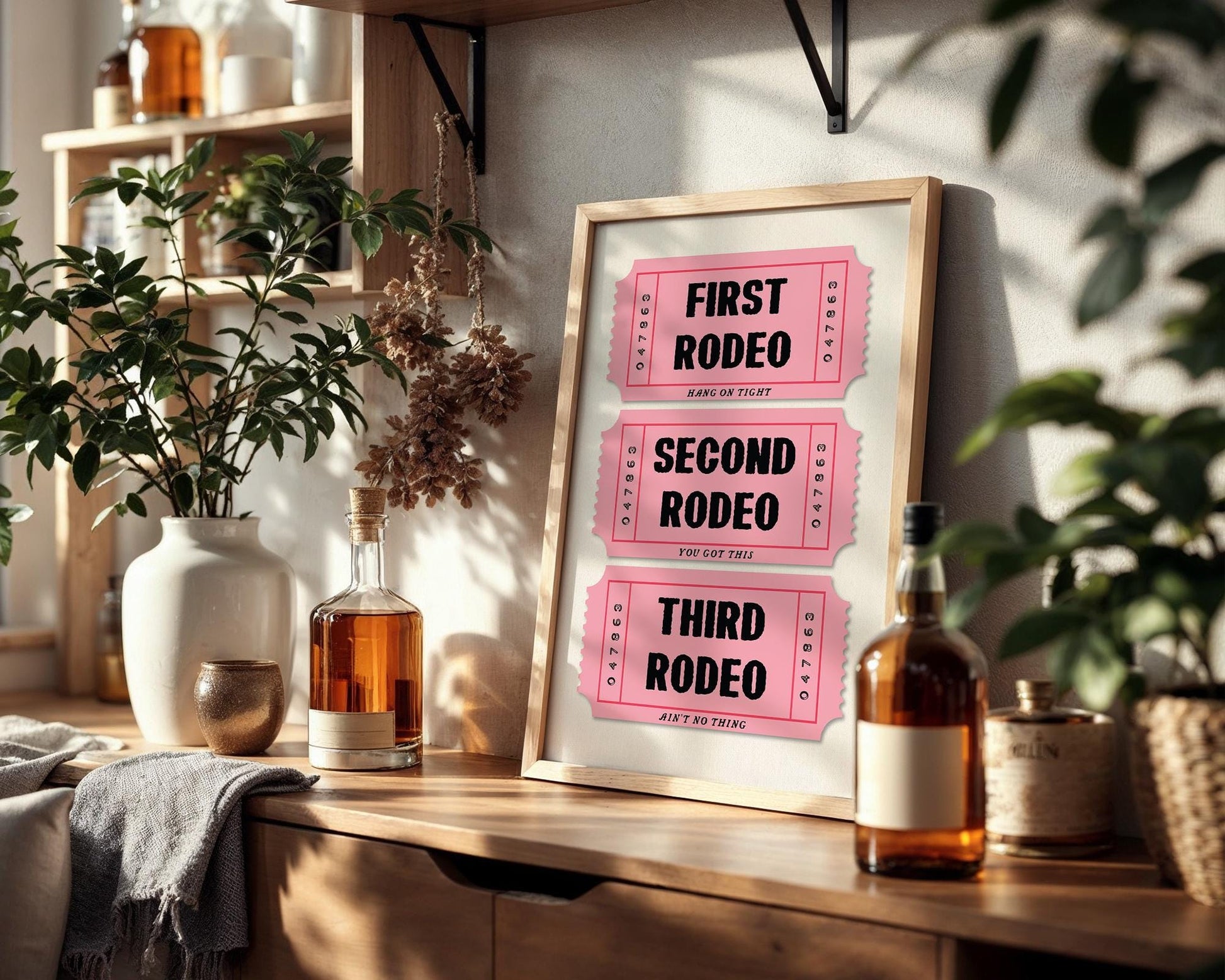 First Rodeo Ticket Art Print