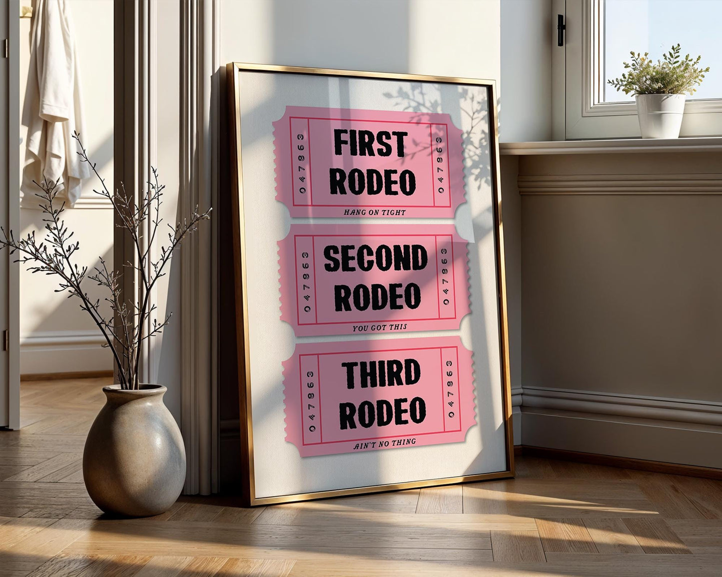 First Rodeo Ticket Art Print