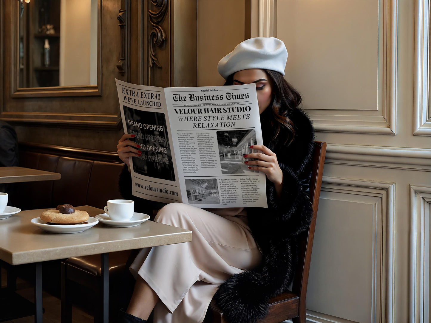 Custom Business Opening Newspaper