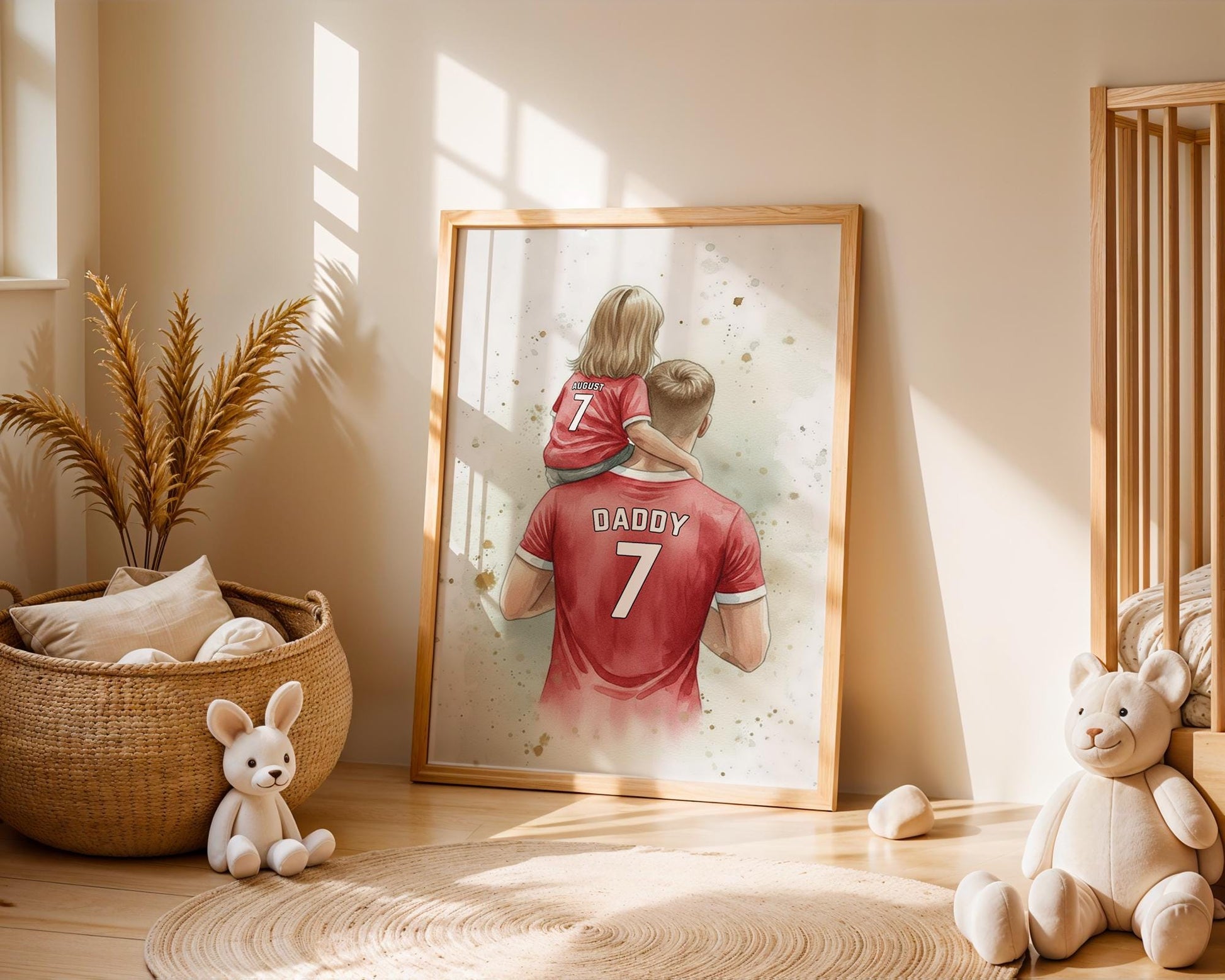 Custom Soccer Print for Girls, Personalized Soccer Art, Unique Soccer Decor, Gift for Soccer Lovers, Wall Art, Any Hairstyle, Football Print
