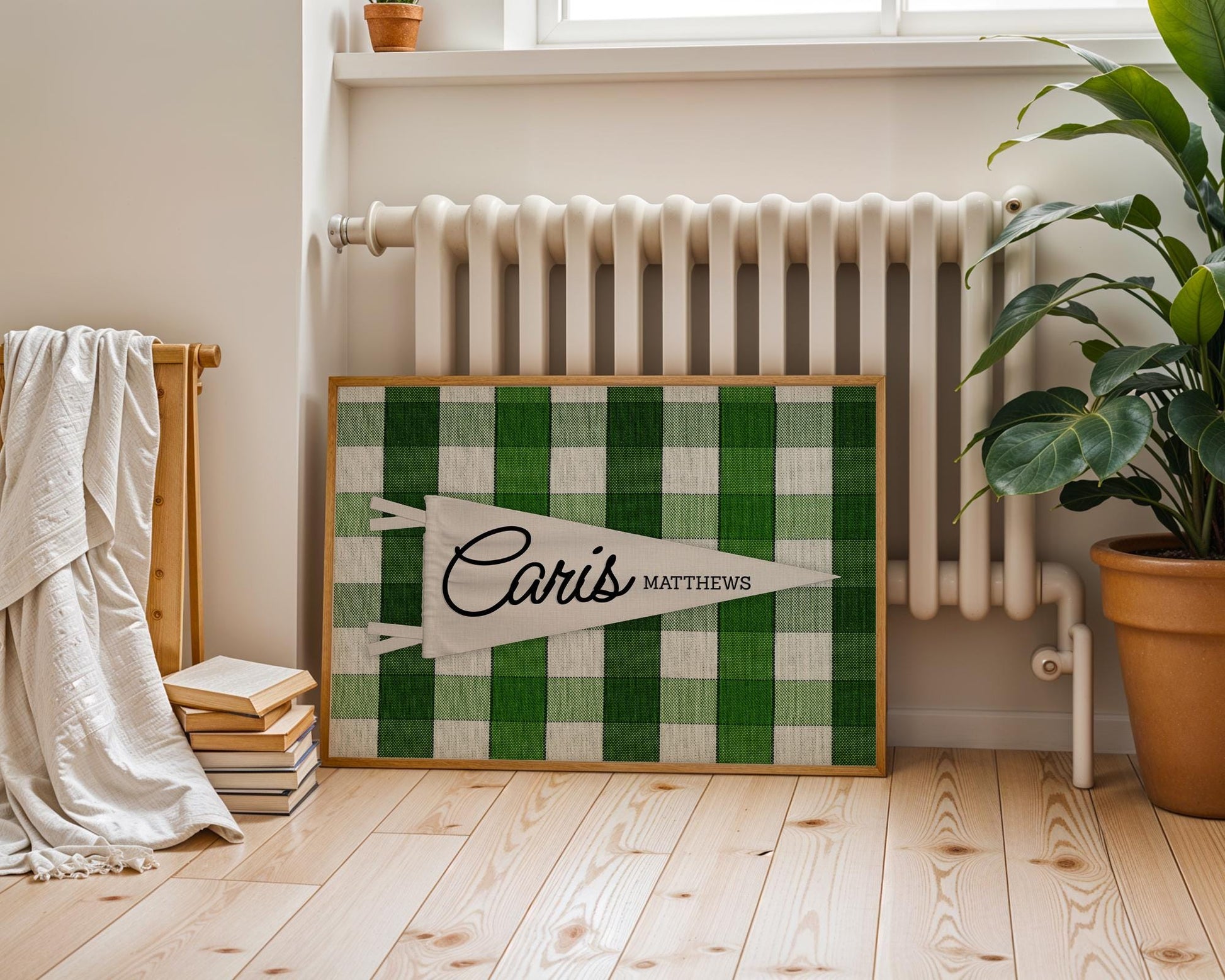 Name Pennant Printable, Customizable Kids Room Decor, Personalized Wall Art, Digital Download for Nursery