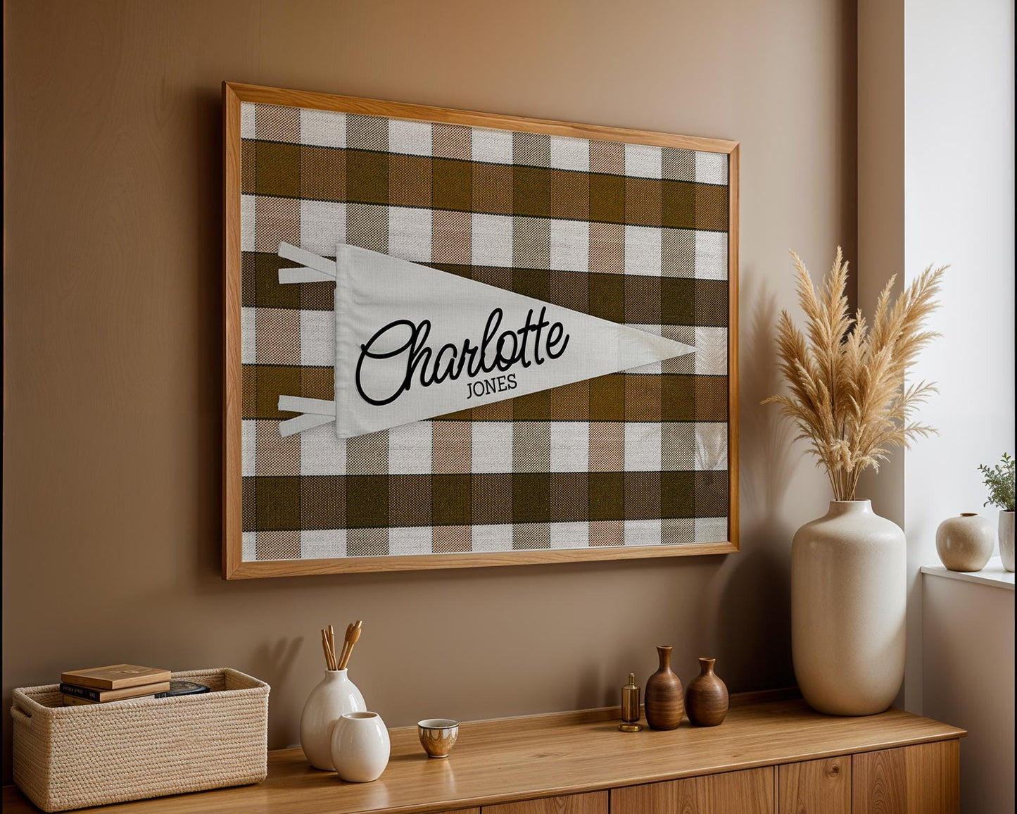 Name Pennant Printable, Customizable Kids Room Decor, Personalized Wall Art, Digital Download for Nursery