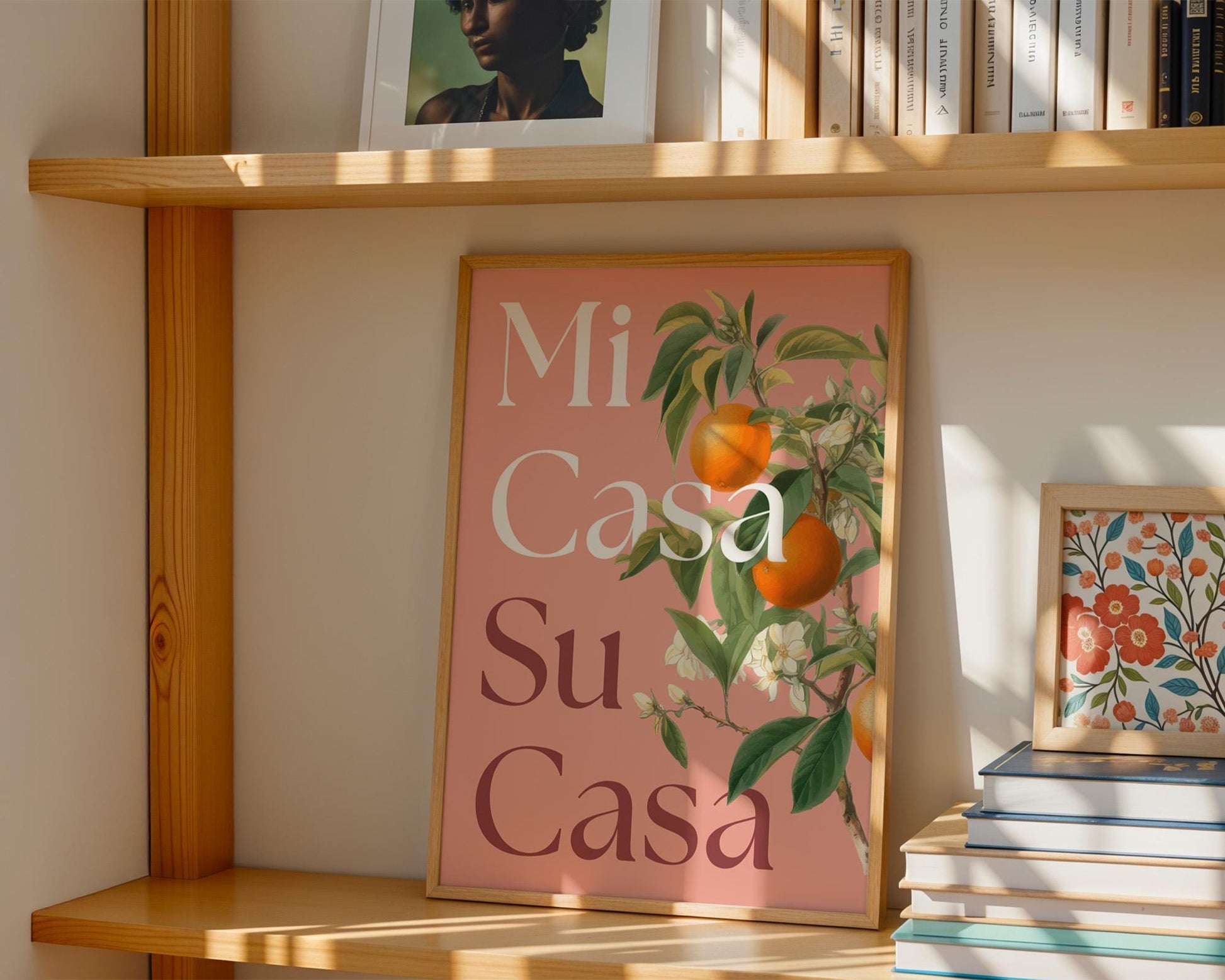 Mi Casa Su Casa Print, Retro Spanish Quote Wall Art, Printed, New Home Gift, Welcome Sign Decor