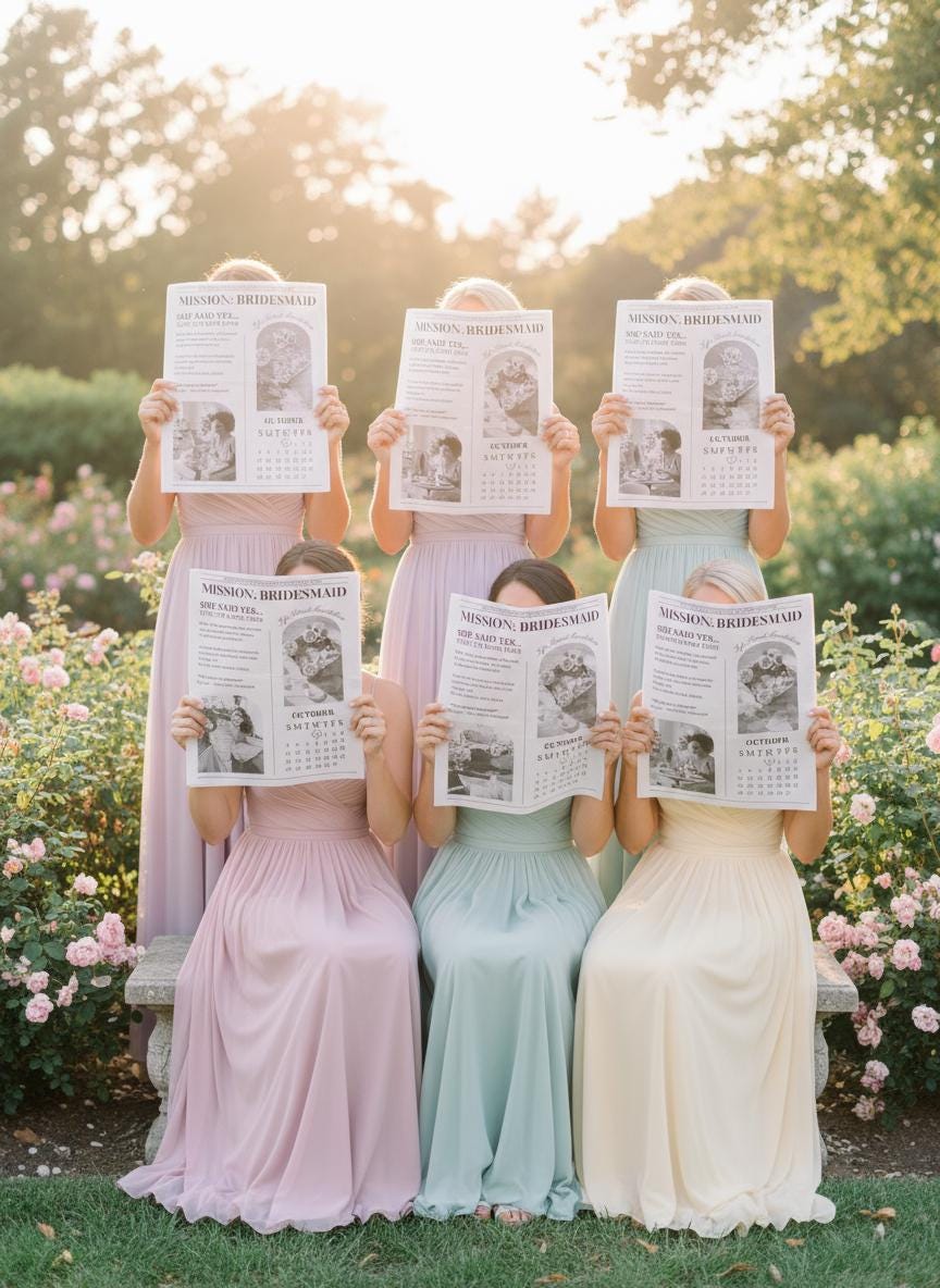 Bridesmaid Proposal Newspaper Printed, Custom Gifts for Will You Be My Bridesmaid, Unique Proposal, Printed and Shipped, Maid of Honour