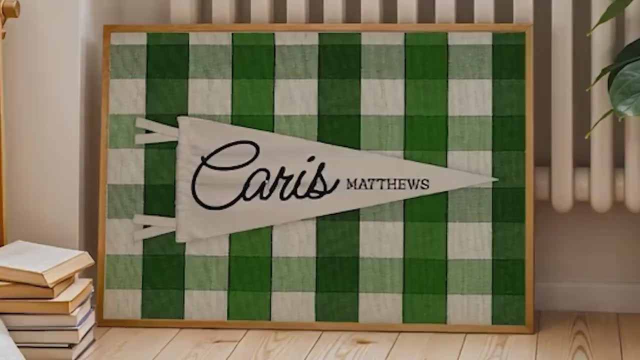 Name Pennant Printable, Customizable Kids Room Decor, Personalized Wall Art, Digital Download for Nursery