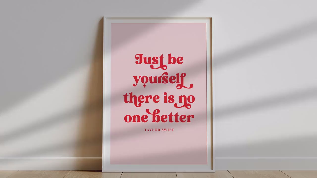 Custom Typography Print, Personalised Quote Wall Art, Custom Text Poster, Aesthetic Home Decor, Bedroom Gallery Print